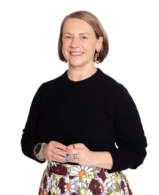 Woman in black shirt